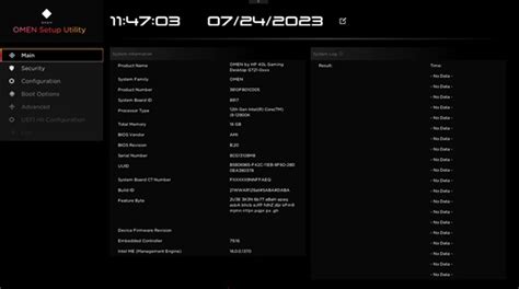 HP PCs – OMEN BIOS setup utility information and .